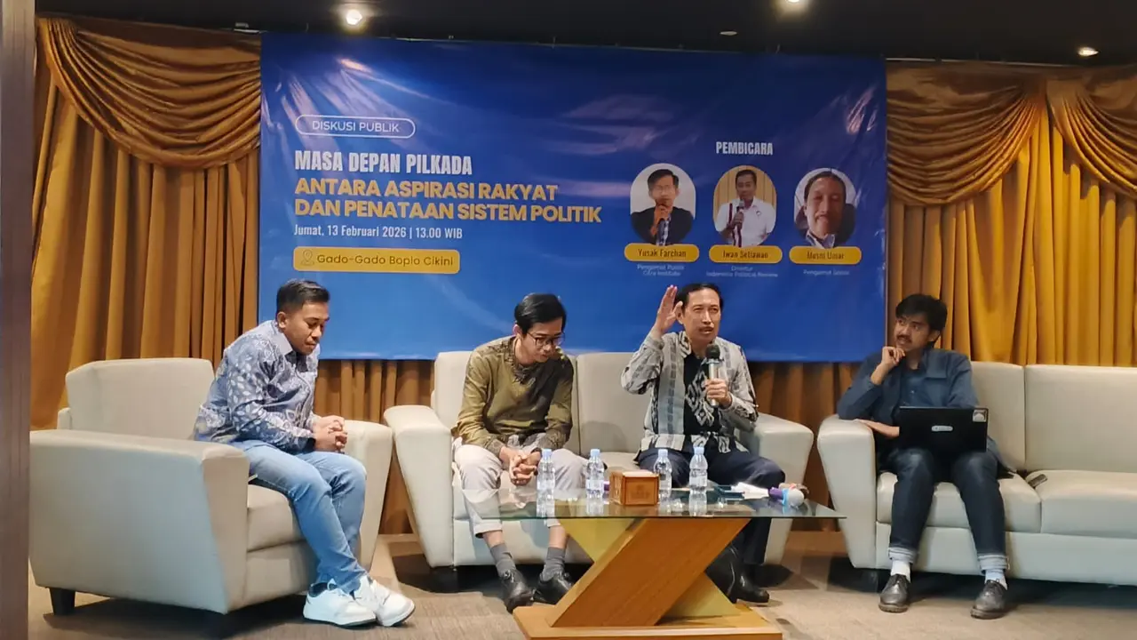 Diskusi bertajuk 'Masa Depan Pilkada: antara Aspirasi Rakyat dan Penataan Sistem Politik'.