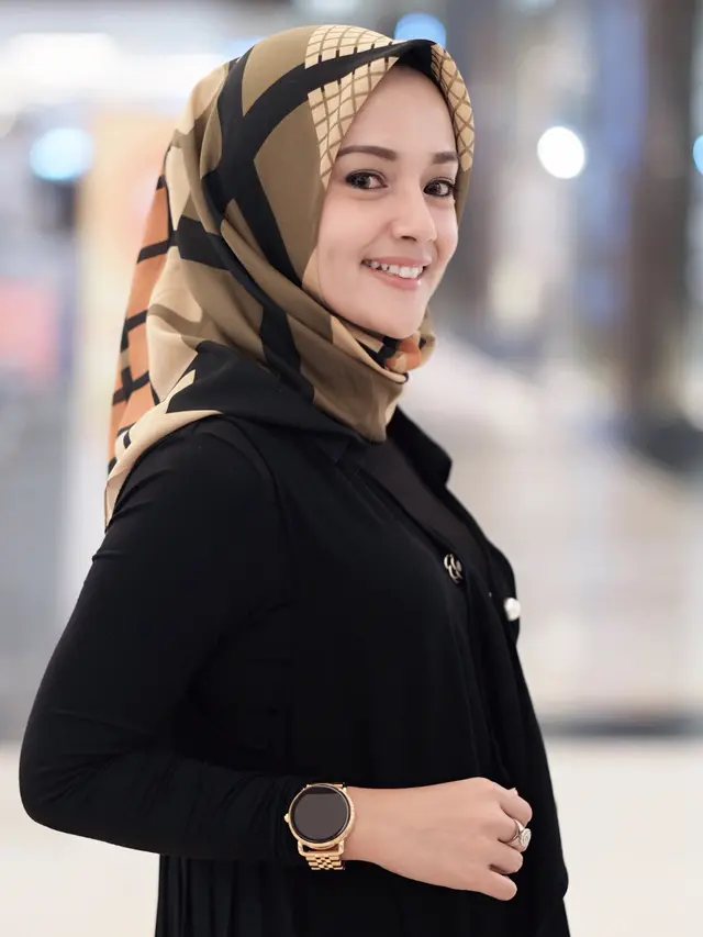 7 Potret Citra Monica saat Pakai Hijab, Curi Perhatian