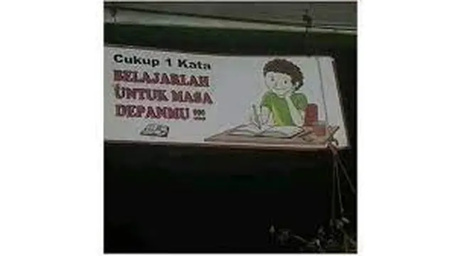 6 Spanduk Unik Kreasi Sekolah Ini Bikin Geleng Kepala