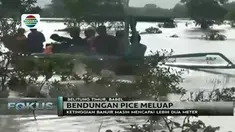 Hingga kini, banjir di Belitung Timur, Bangka Belitung, masih merendam lebih 4.000 rumah.