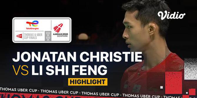 VIDEO Final Piala Thomas 2020: Indonesia Juara! Jonatan Christie Tutup Kemenangan Indonesia Vs China 3-0