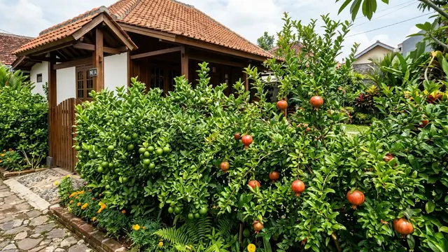 Rekomendasi Tanaman Buah untuk Pagar Rumah yang Rindang dan Produktif. Gemini
