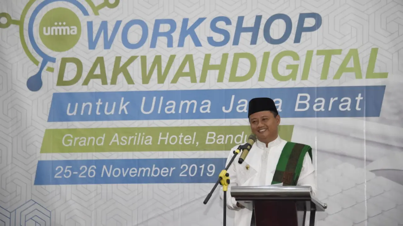 90 ulama Jabar mengikuti pelatihan berdakwah di media sosial, 25-26 November 2019 . (Liputan6.com/Arie Nugraha)