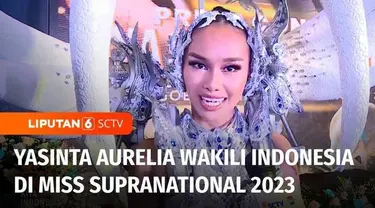 Pemenang Putri Indonesia Lingkungan 2023, Yasinta Aurelia akan mewakili Indonesia dalam ajang kontes dunia, Miss Supranational 2023 di Malopolska, Polandia, pada Juli mendatang. Yasinta akan memperkenalkan kebudayaan Indonesia yang beragam khususnya ...