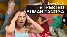 Pekerjaan ibu rumah tangga sepertinya merupakan pekerjaan yang mudah, namun sebenarnya membuat ibu lumayan stres. 