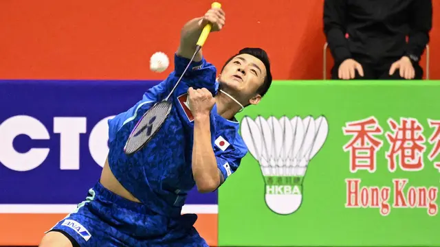 Foto: Kemenangan Dramatis Jonatan Christie atas Kenta Nishimoto di Final Hong Kong Open 2023