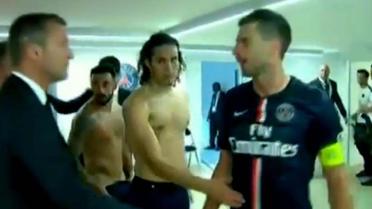 Brandao agresse Thiago Motta PSG vs Bastia