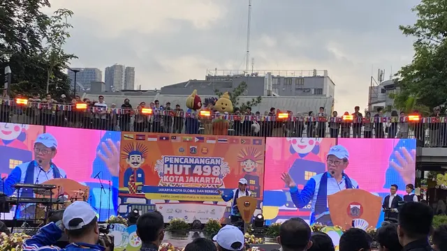 Gubernur DKI Jakarta Pramono Anung melakukan pencanangan perayaan Hari Ulang Tahun (HUT) ke-498 Kota Jakarta bertema 'Jakarta Kota Global dan Berbudaya'