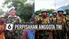 Beredar video anak-anak di Kongo menangis sesenggukan karena akan ditinggal anggota TNI pulang ke Indonesia.