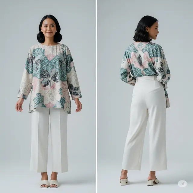 Model Baju Batik Wanita Modern 2025