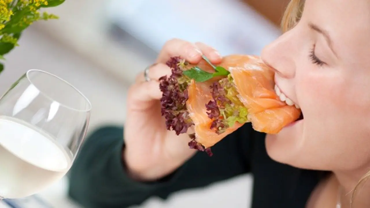 Makan salmon