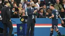 Menjamu Lyon di Parc des Princes, La Pulga tampil sejak menit awal. Berdasarkan statistik Lionel Messi melepaskan empat tembakan yang satu di antaranya menerpa mistar gawang. (AFP/Alauin Jocard)