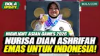 Momen haru saat Nurisa Dian Ashrifah menerima medali emas untuk Indonesia pada nomor compound individu putri Asian Games Aichi-Nagoya 2026.
Nurisa sukses menjadi yang terbaik setelah menang tipis 139-137 atas wakil Filipina, Amaya Amparo Cojuangco. ...