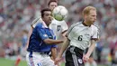 Sammer kemudian dinobatkan sebagai Player of the Tournament, penghargaan yang memang layak diraihnya. Pada tahun yang sama, Sammer juga meraih Ballon d'Or. Ia menjadi bek pertama sejak Franz Beckenbauer pada 1976 yang meraih penghargaan individual bergengsi itu. (Foto: AFP/Boris Horvat)