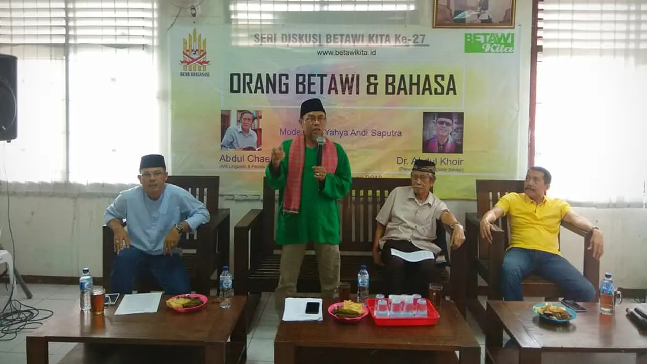 Diskusi orang Betawi dan Bahasa