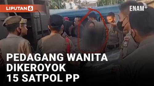 VIDEO: Satpol PP Padang Keroyok Pedagang Wanita!