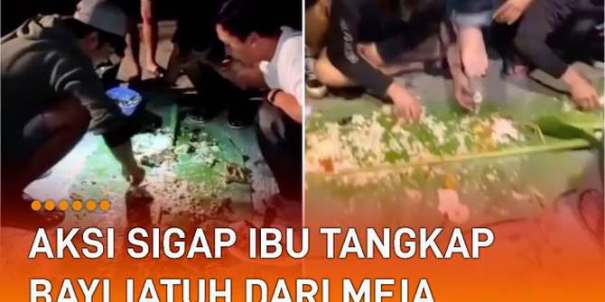 VIDEO: Miris, Pria Injak Hidangan Saat Makan Bersama