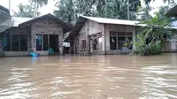 Salah satu titik banjir di Kabupaten Solok. (Liputan6.com/ Novia Harlina/ ist)