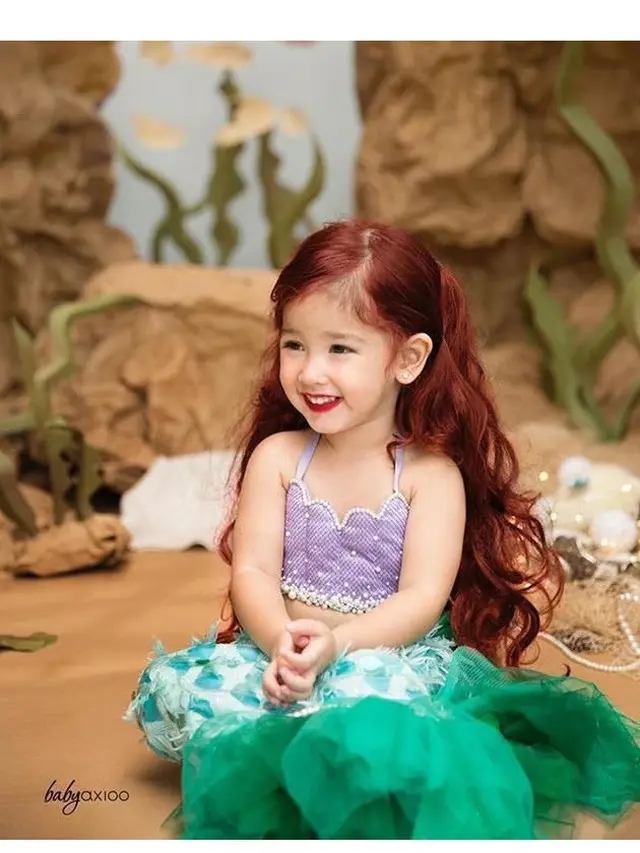 6 Potret Menggemaskan Sera, Putri Yasmine Wildblood Jadi Ariel Little Mermaid