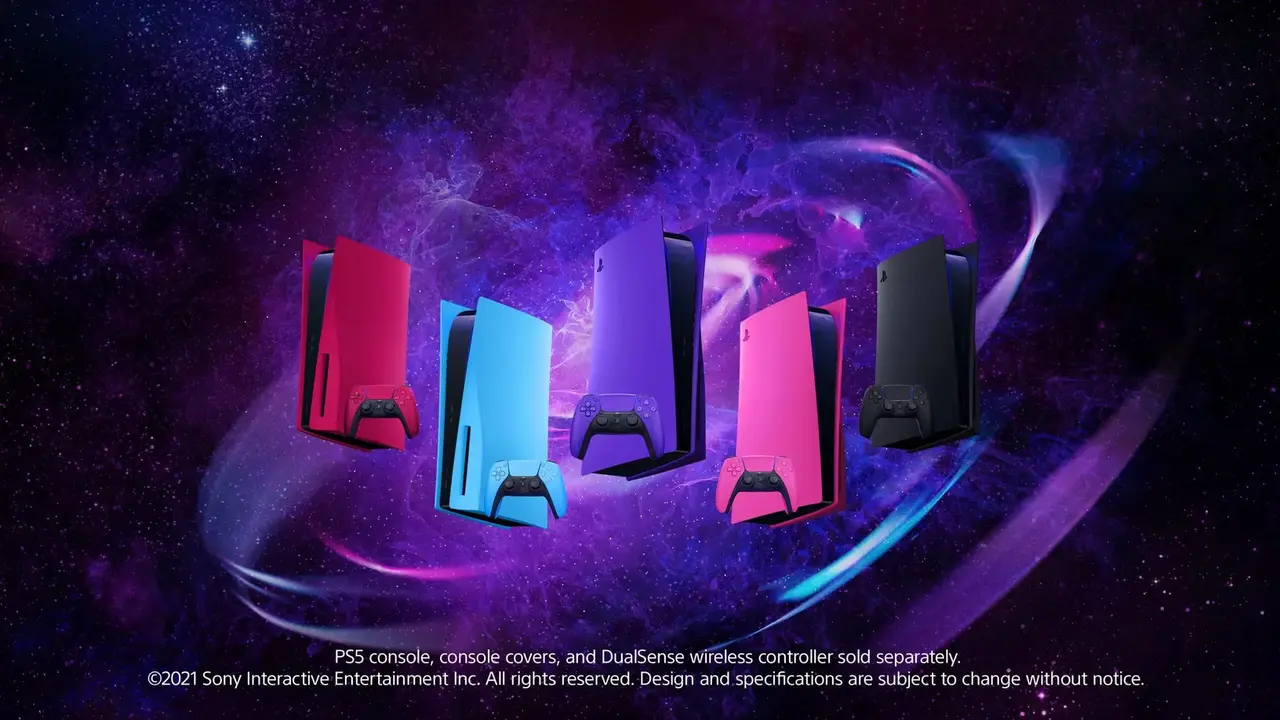 Cover warna-warni PS5