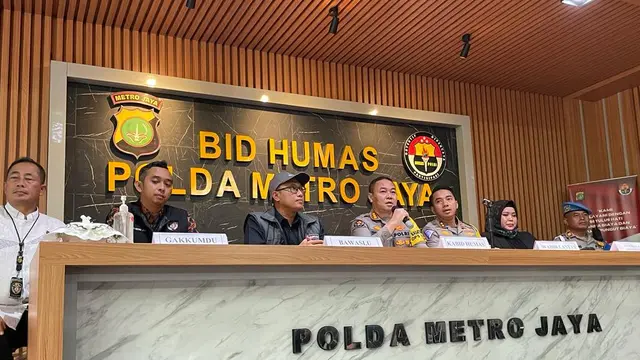 Konferensi Pers Polda Metro Jaya.
