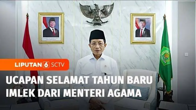 VIDEO: Menag Ucapkan Selamat Tahun Baru Imlek 2576: Semoga Indonesia Makin Maju dan Makmur
