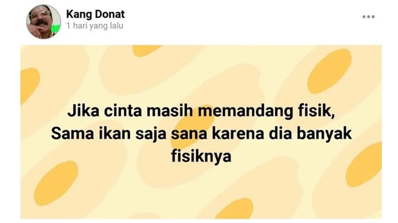 6 Potret Status Lucu Bapak-Bapak di Media Sosial, Receh Tapi Bikin Senyum
