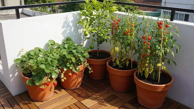 Rooftop Kebun Buah Mungil Minimalis