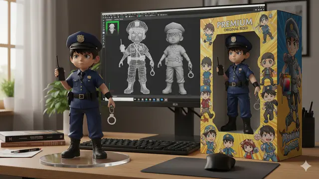 Cara Bikin Foto AI Miniatur Anak Pakai Baju Profesi