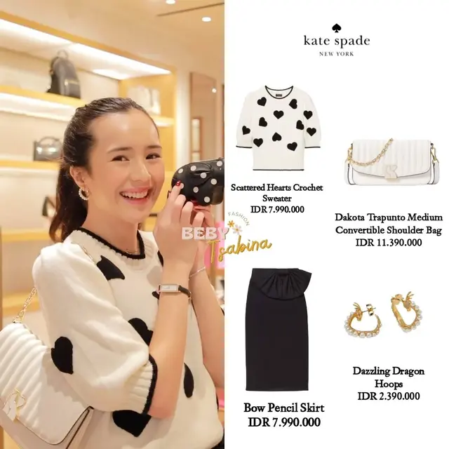 Gayanya dampingi suami pelantikan DPR dikritik, taksiran harga 6 OOTD Beby Tsabina ini bikin melongo