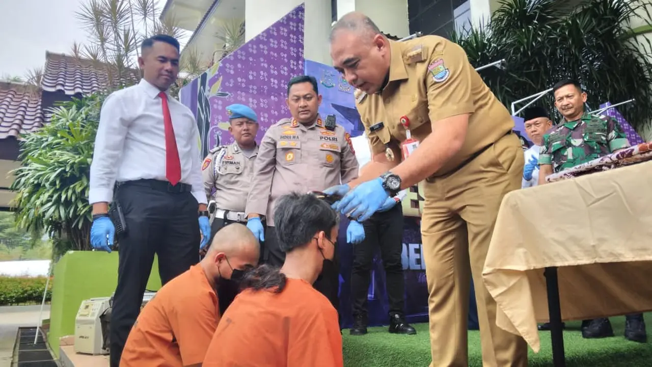 Sebanyak 21 anggota gengster ditangkap Polres Kota Tangerang sepanjang bulan Januari 2023.