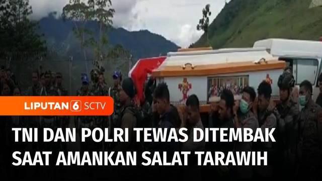 Orang tidak dikenal menyerang anggota TNI, Polri yang tengah melakukan pengamanan salat tarawih, di Distrik Ilu, Puncak Jaya, Papua. Tiga personel tertembak, dua di antaranya gugur.
