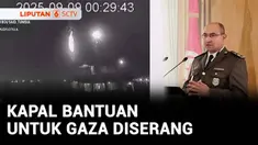 Kapal utama milik Global Sumud Flotilla, sebuah gerakan kemanusiaan yang akan mengirimkan bantuan menembus blokade maritim Israel di Jalur Gaza terbakar. Diduga kapal diserang pesawat tanpa awak (drone) hingga menyebabkan kerusakan pada bagian dek ka...