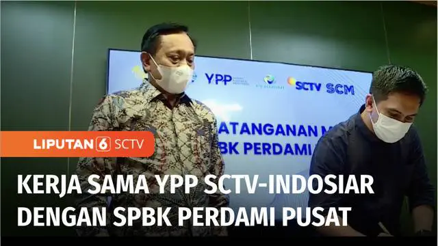 Yayasan Pundi Amal Peduli Kasih SCTV Indosiar menandatangani MoU kerja sama dengan Seksi Penanggulangan Buta Katarak, Perhimpunan Dokter Spesialis Mata Indonesia, atau SPBK Perdami Pusat.