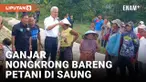 Ganjar Pranowo Panen Bawang Bareng Petani di Brebes