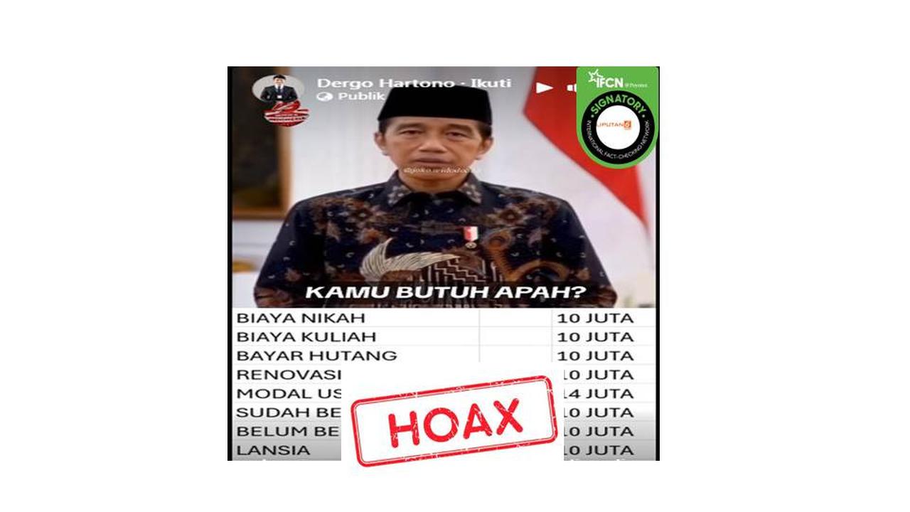 Cek fakta bantuan Presiden Jokowi dalam rangka hari kemerdekaan