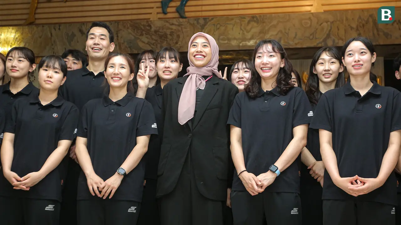 Megawati Hangestri Pertiwi dan Skuad Red Sparks di Kemenpora RI
