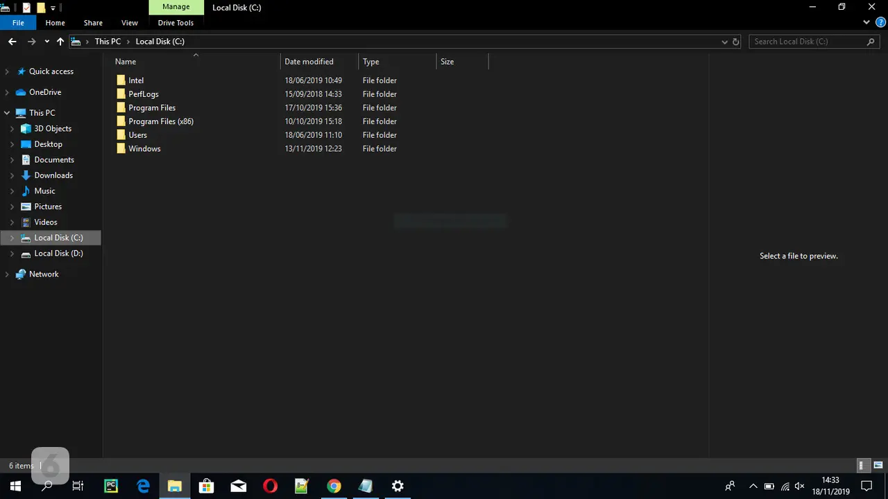 Dark Mode di Windows 10