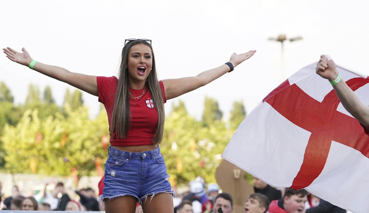 Kemenangan Timnas Inggris menang atas Republik Ceska pada laga terakhir Grup D Euro 2020 membuat Inggris berhak lolos ke-16 besar dengan status juara grup. (Foto: AP/PA/Martin Rickett)