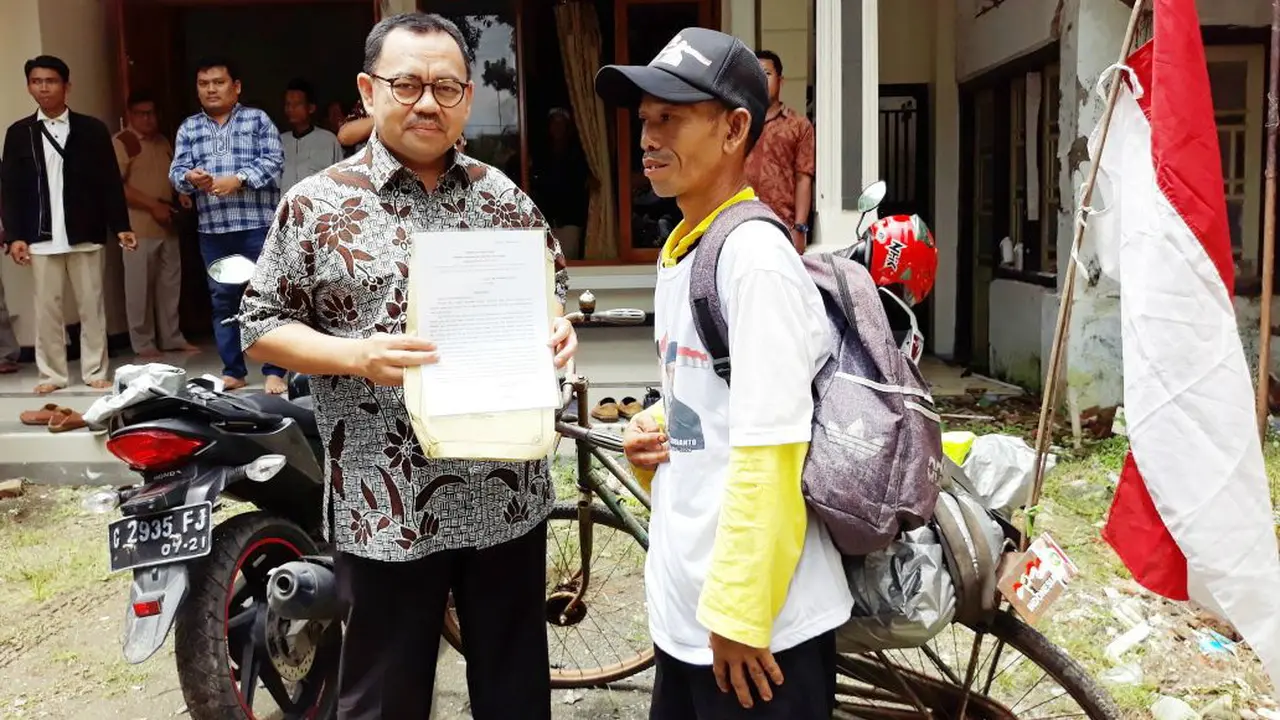 Demi bertemu Sudirman Said, pria asal Jepara ini bersepeda 200 KM