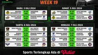 Live Streaming IBL Tokopedia 2024 Week 19 di Vidio, 3-7 Juli 2024. (Sumber: dok. vidio.com)