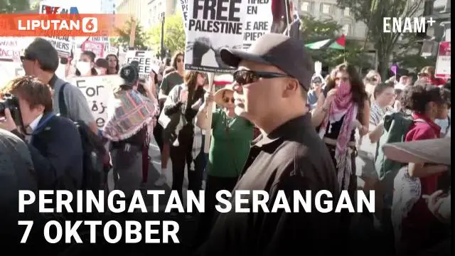 VIDEO: Warga AS Peringati Satu Tahun Serangan 7 Oktober