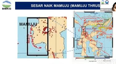 Badan Meteorologi, Klimatologi, dan Geofisika (BMKG) mengungkapkan, gempa yang terjadi di Majene, Sulawesi Barat pada Jumat (15/1/2021) dipicu oleh sesar naik Mamuju atau Mamuju Thrust.
