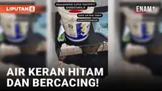 Heboh! Air Keran Warga Batam Berubah Jadi Hitam dan Bercacing