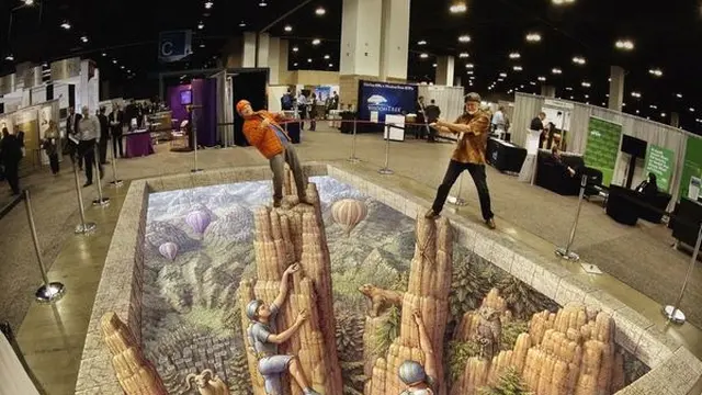 Seniman Ini Buat Ilustrasi 3D Hanya Bermodal Kapur, 6 Hasilnya Mengagumkan