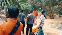 Banjir yang mulai melanda Kabupaten Kuansing akibat curah hujan tinggi dan kiriman dari Sumbar. (Liputan6.com/M Syukur)