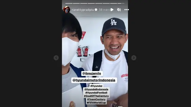 Ibnu Jamil dan Rian D’Masiv akan nonton final Piala Dunia 2022 (Foto: Instagram @rianekkypradipta)