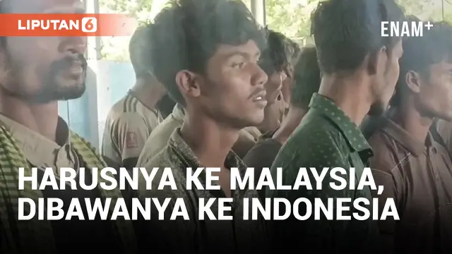 Kena Tipu, Imigran Rohingya Dibawa ke Indonesia