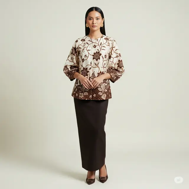 9 Model Blouse Batik Bishop Sleeve Terpopuler 2025: Paduan Tradisi dan Tren Terkini