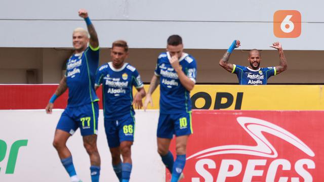 Foto: David da Silva Cetak Gol Tunggal ke Gawang Borneo FC, Persib Belum Terkalahkan Bersama Luis Milla di BRI Liga 1
